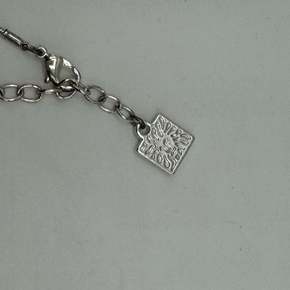 Anne Klein Silver Necklace with 5 Silver Beads – Classic Minimalist Style